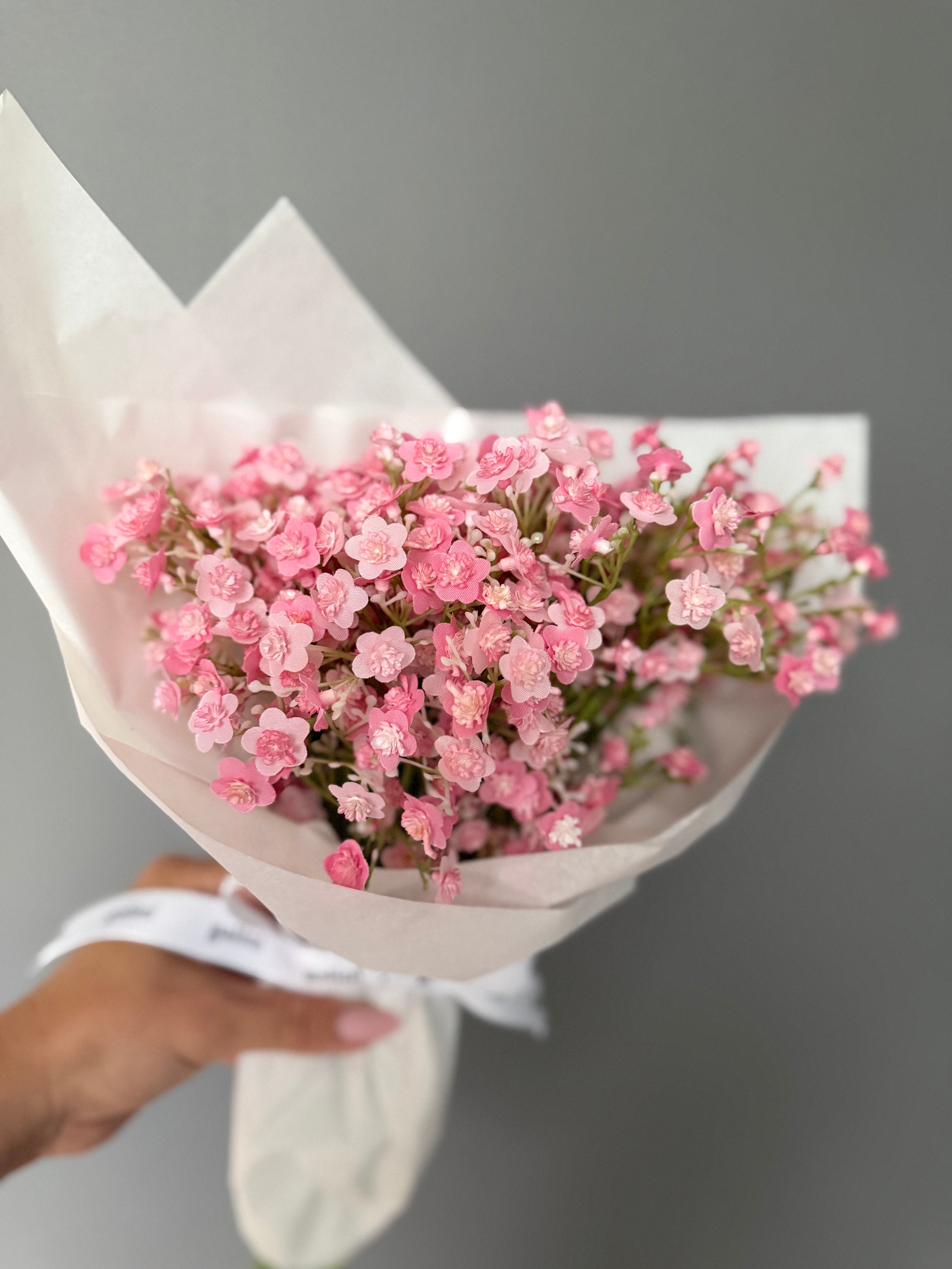 Brudeslør lys rosa - 6stk
