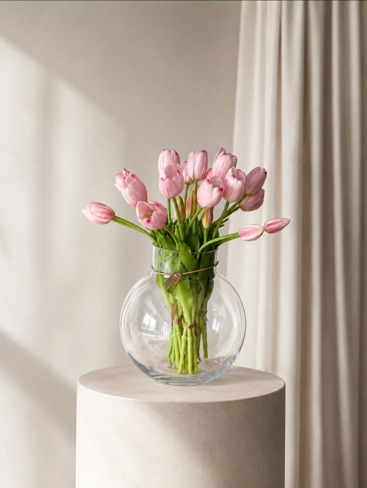 Tulipanbukett lys rosa 25stk