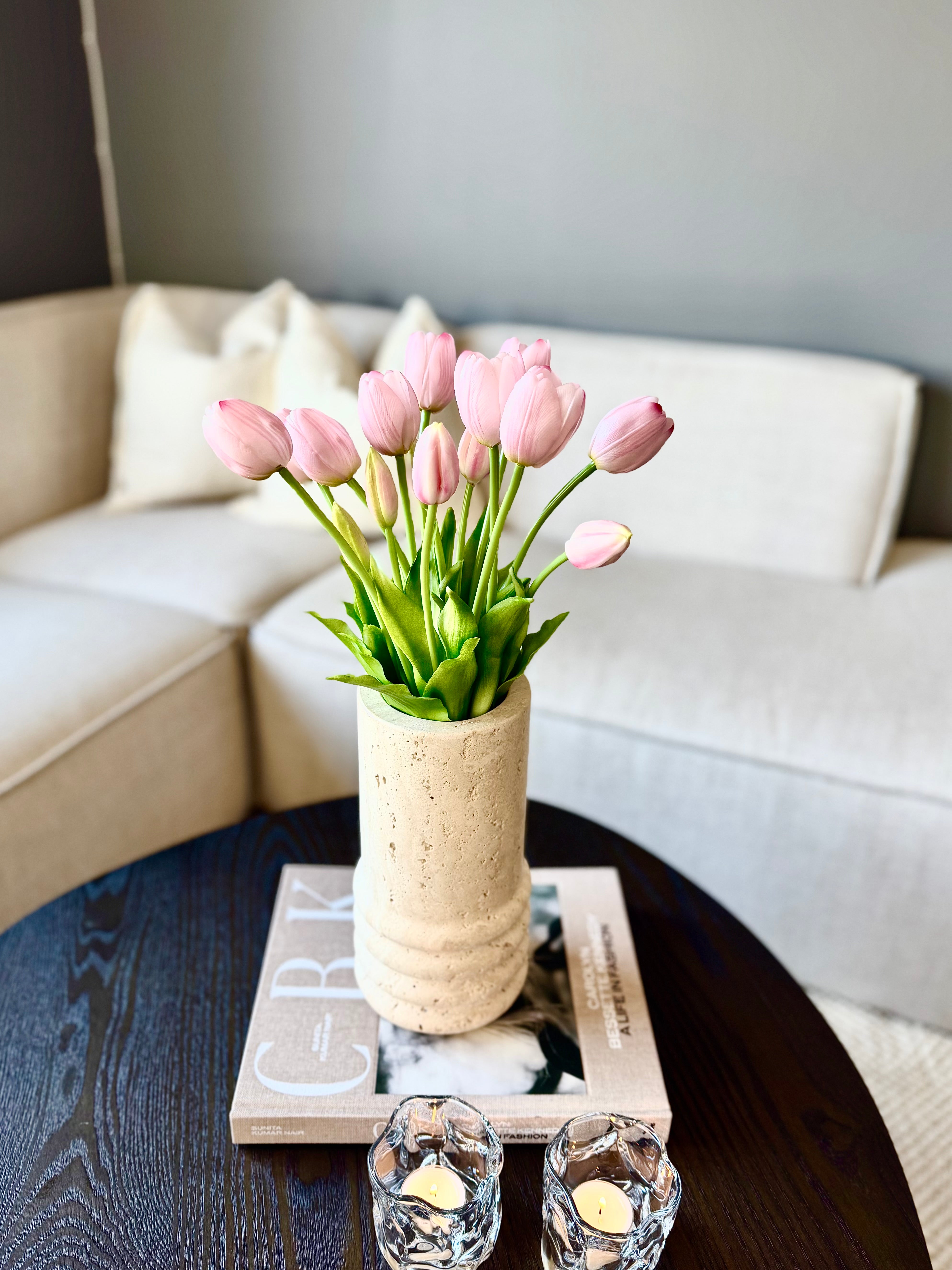 Tulipanbukett lys rosa - 15stk