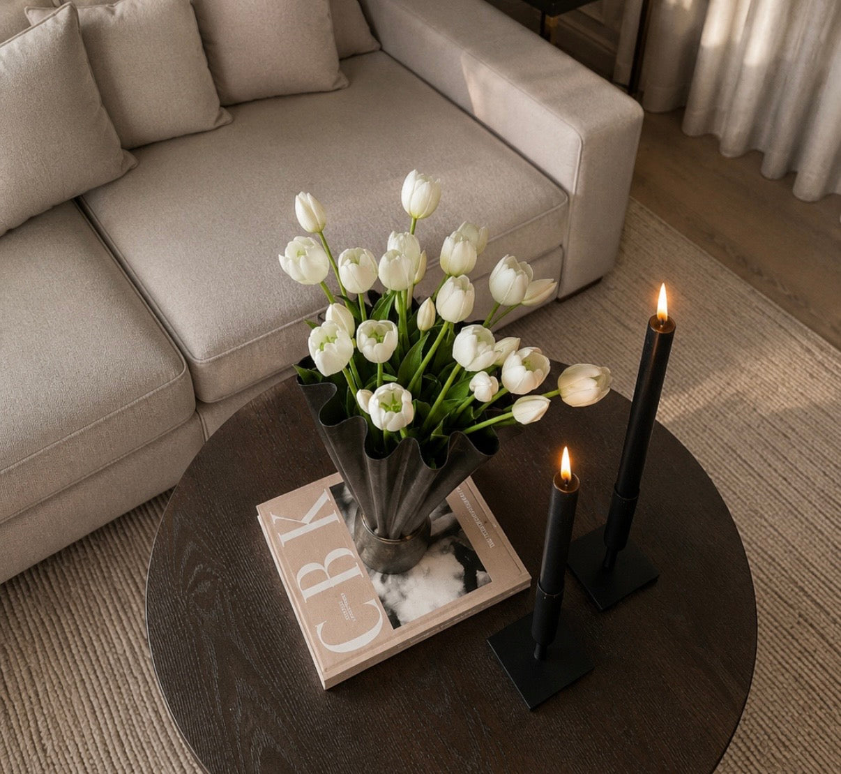 Tulipanbukett helhvit 25stk