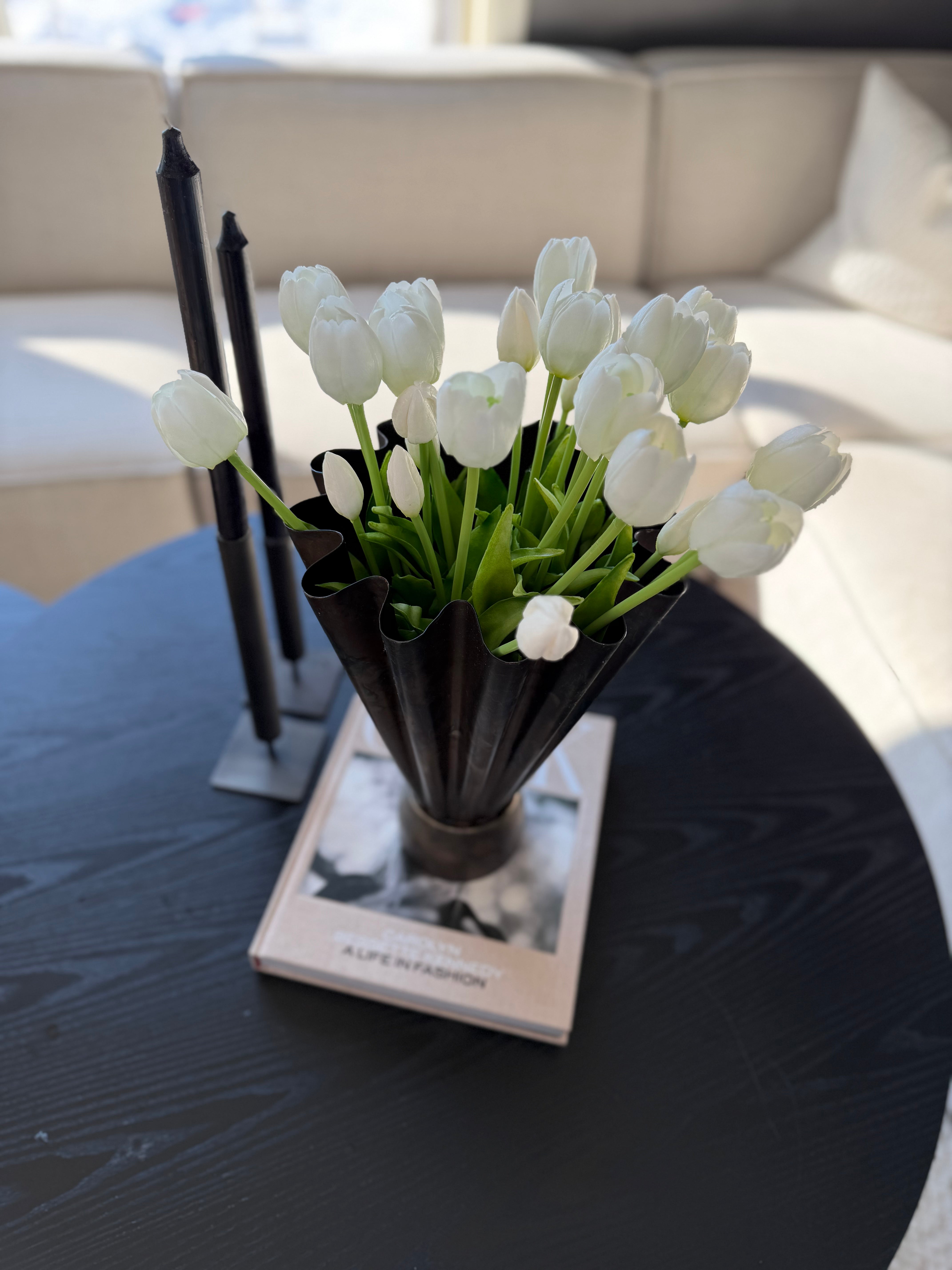 Tulipanbukett helhvit - 20 stk