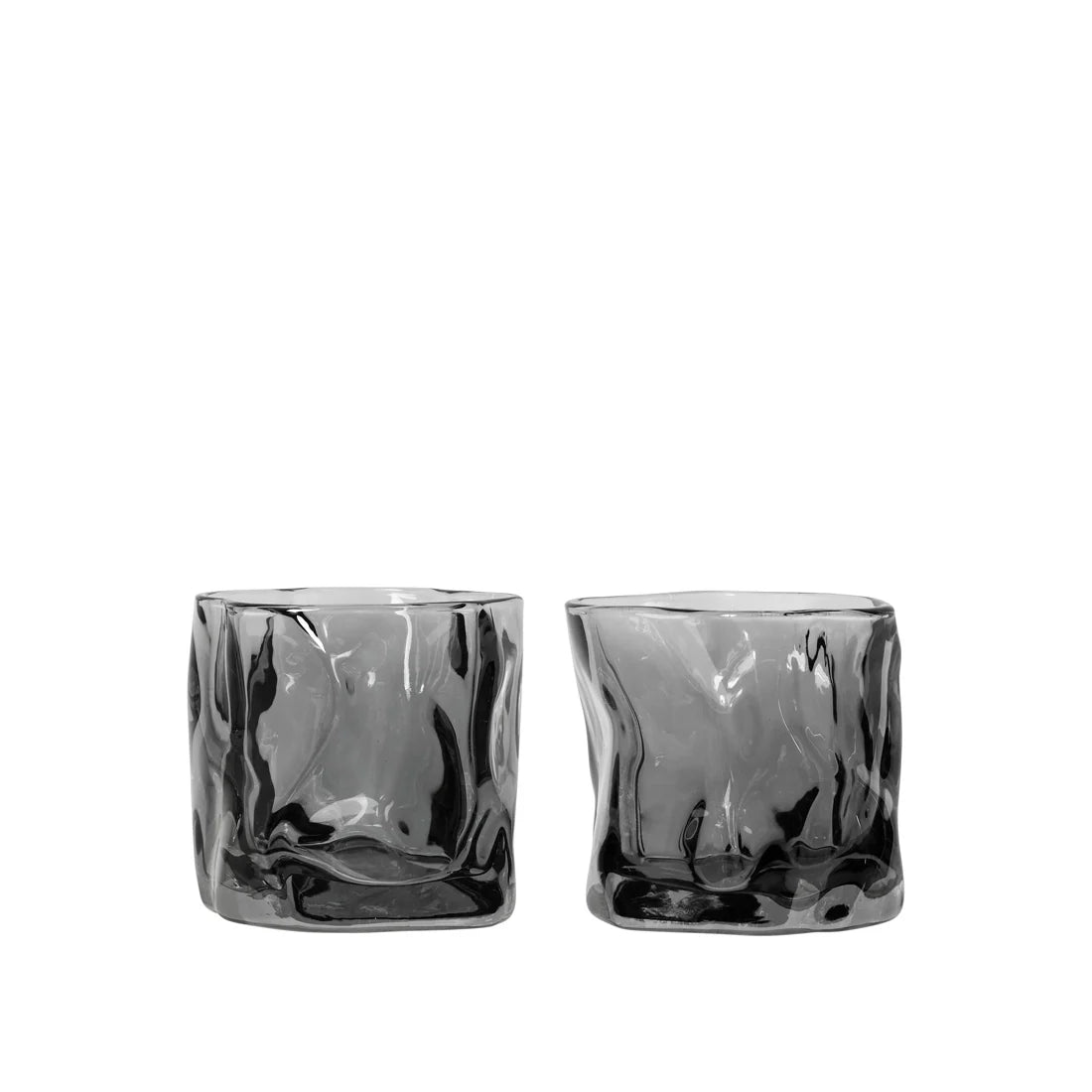 Nona telysholder Grey - 2pk