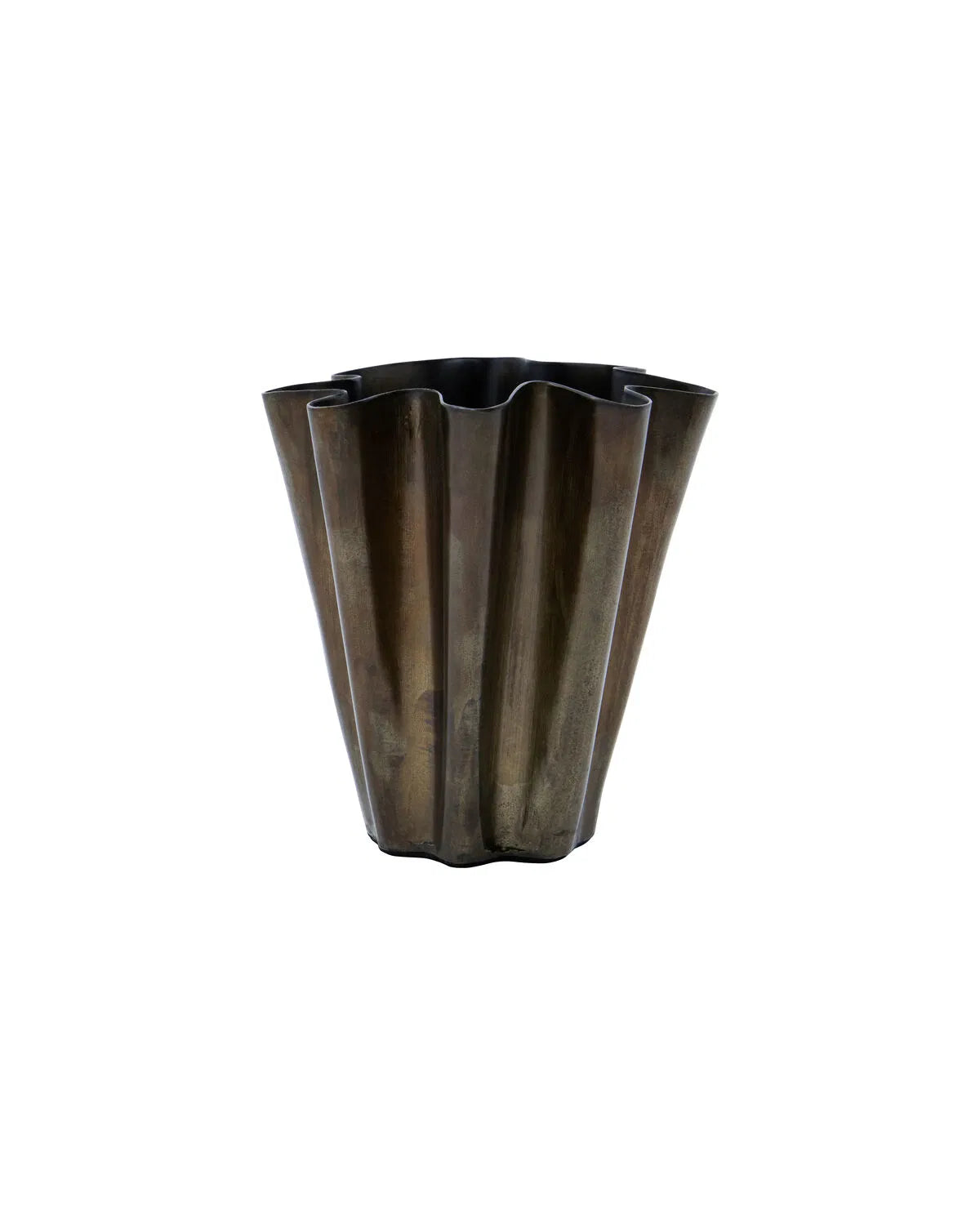 Vase Modest Waves - Antique Brown
