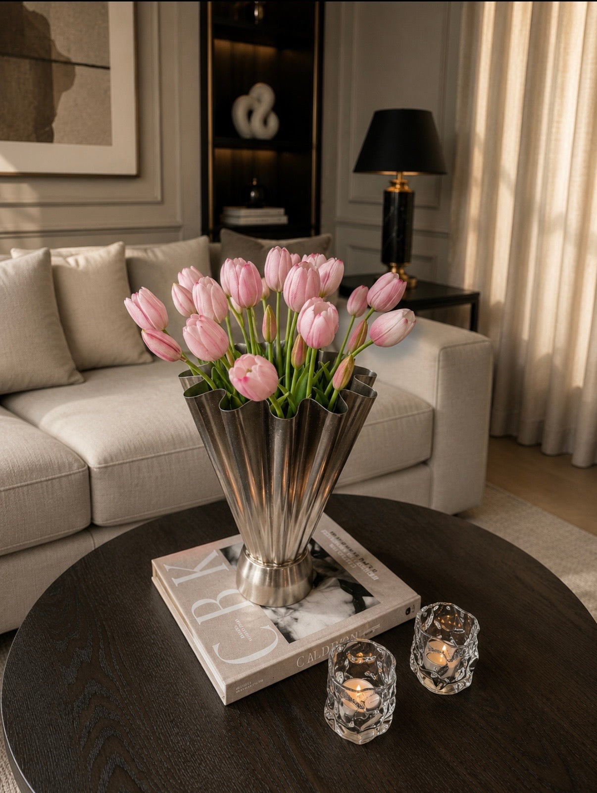Tulipanbukett lys rosa 25stk