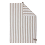 Kjøkkenhåndkle 47 x 70 cm - beige/hvit bred rad