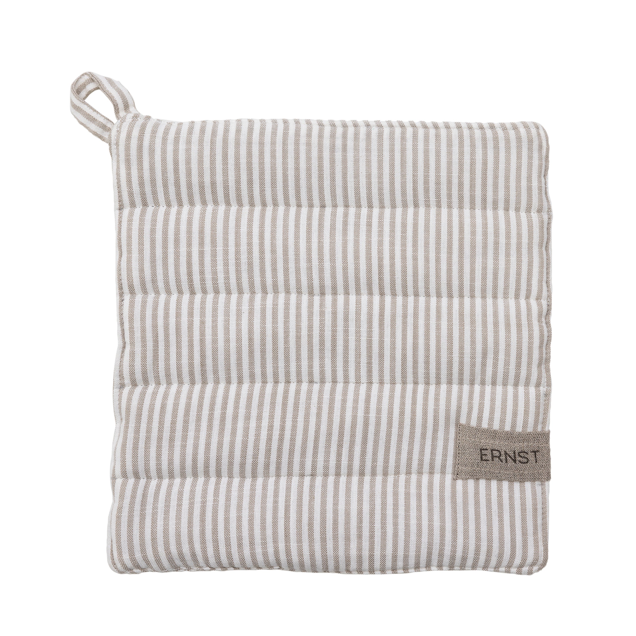 Gryteklut beige/hvit - smal rad