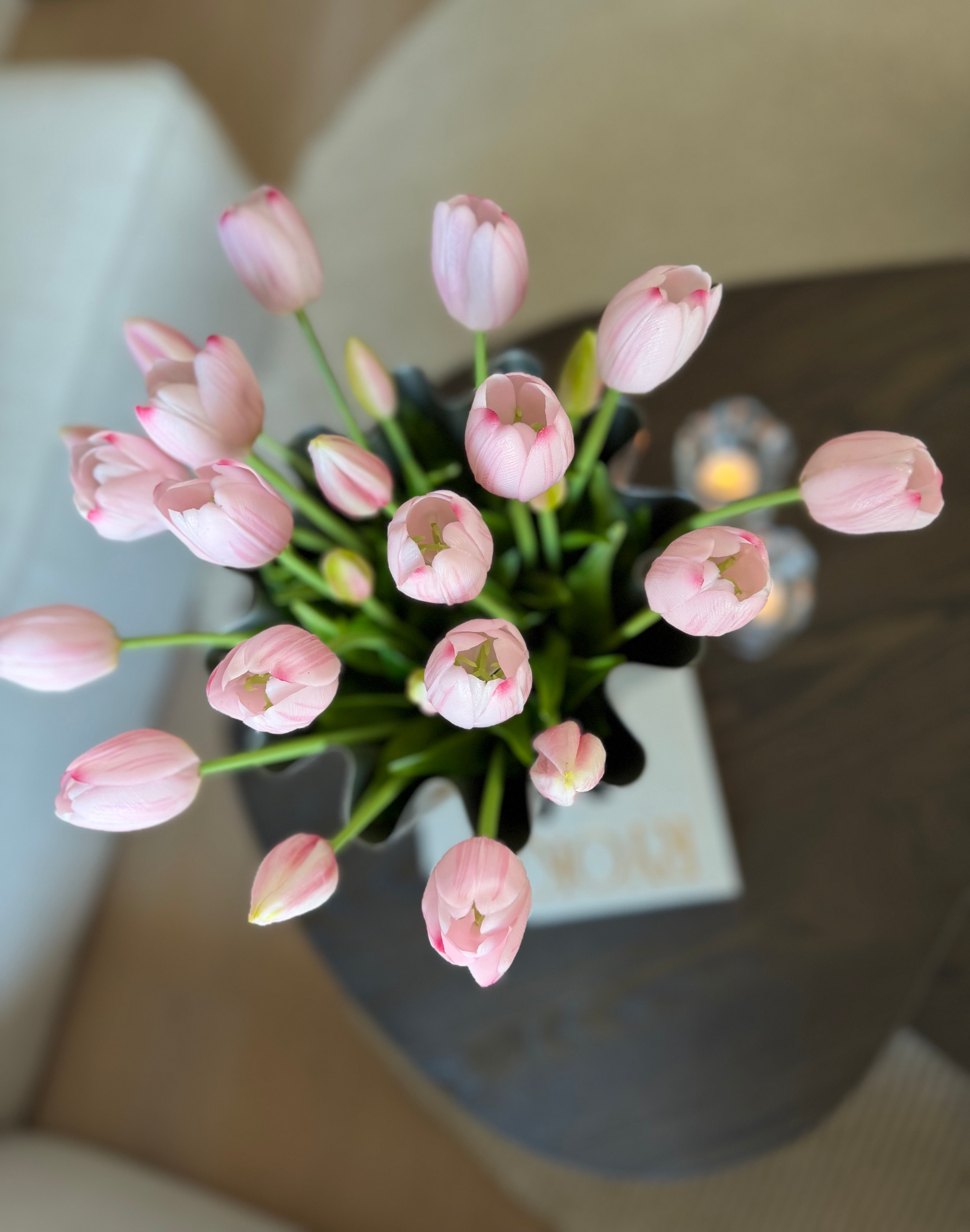 Tulipanbukett lys rosa 25stk