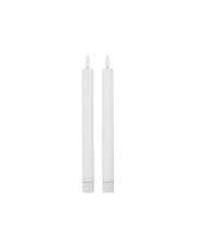 Stearinlys LED hvit - 2pk