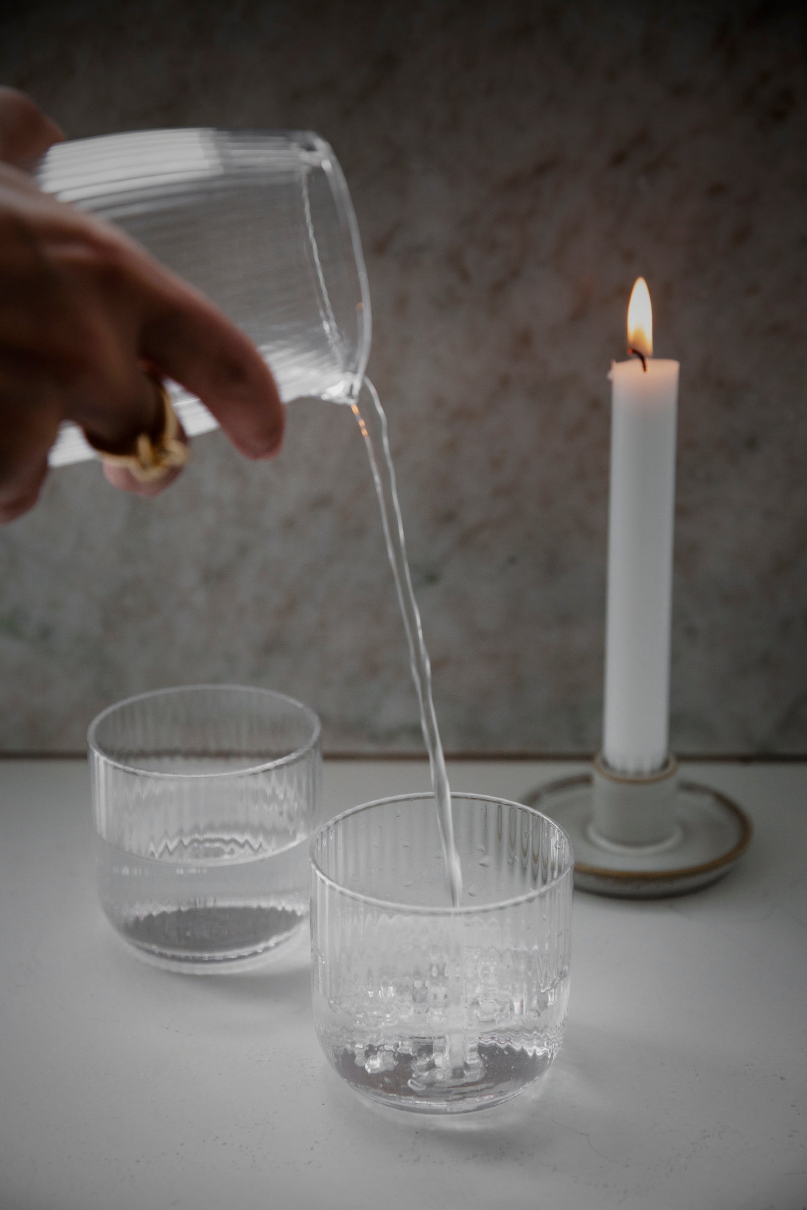 Vannglass riflet 25cl - 2pk