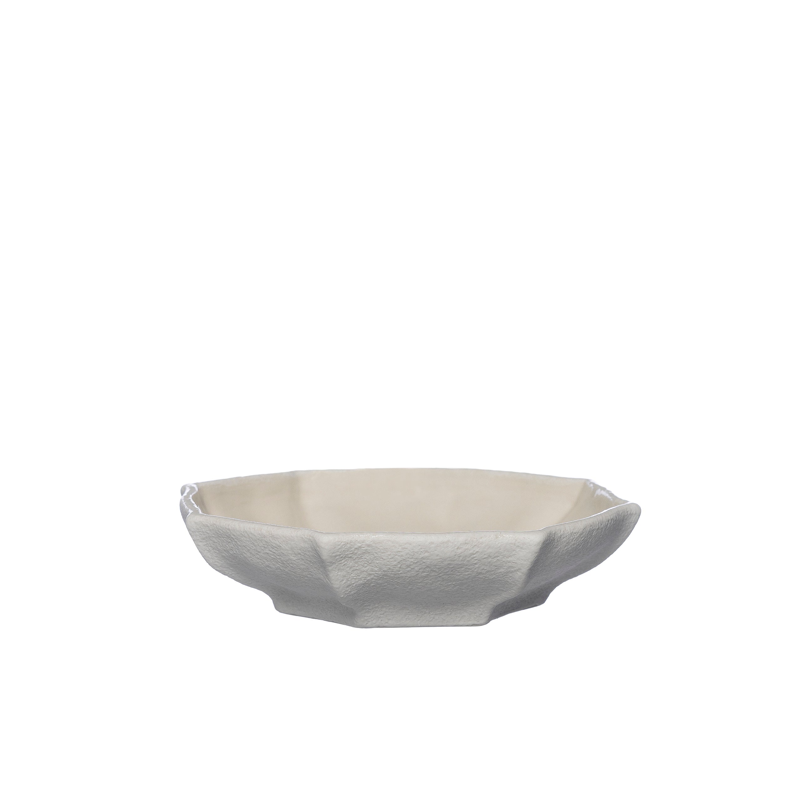 Frokosttallerken naturhvit - 17 x 4 cm