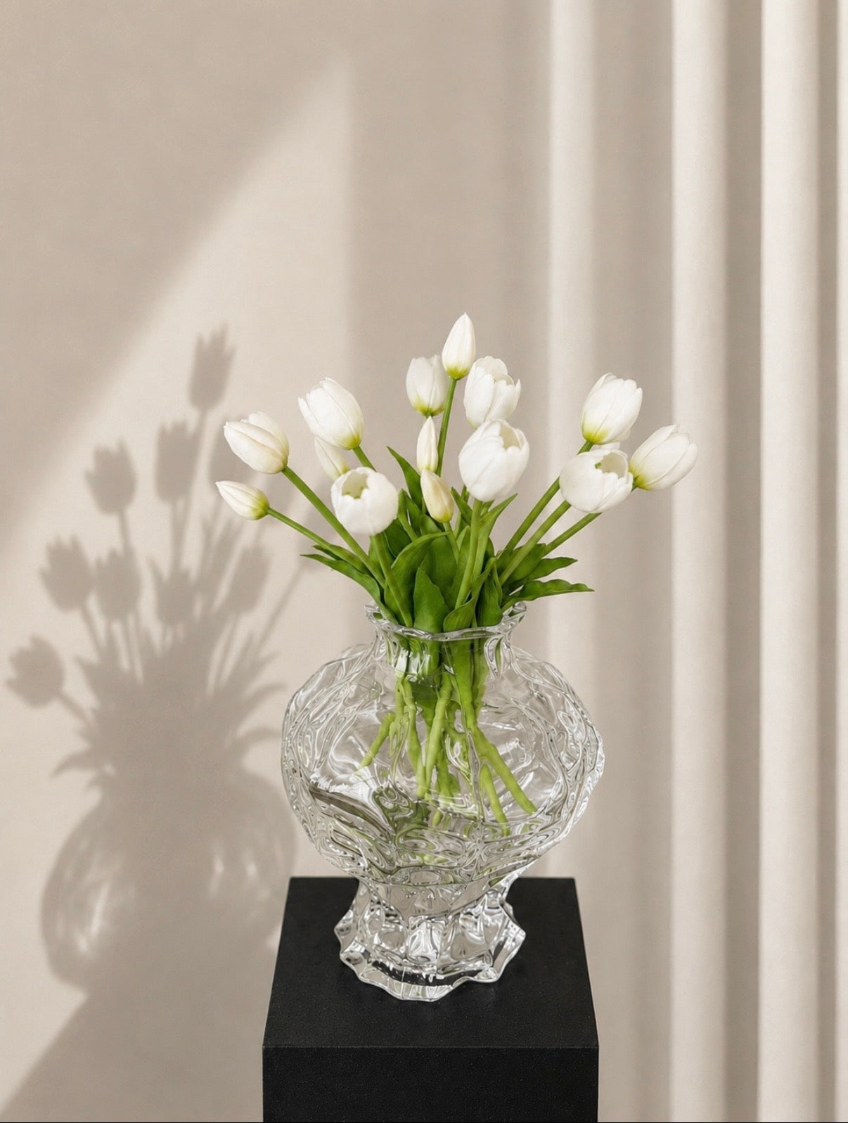 Tulipanbukett helhvit - 20 stk
