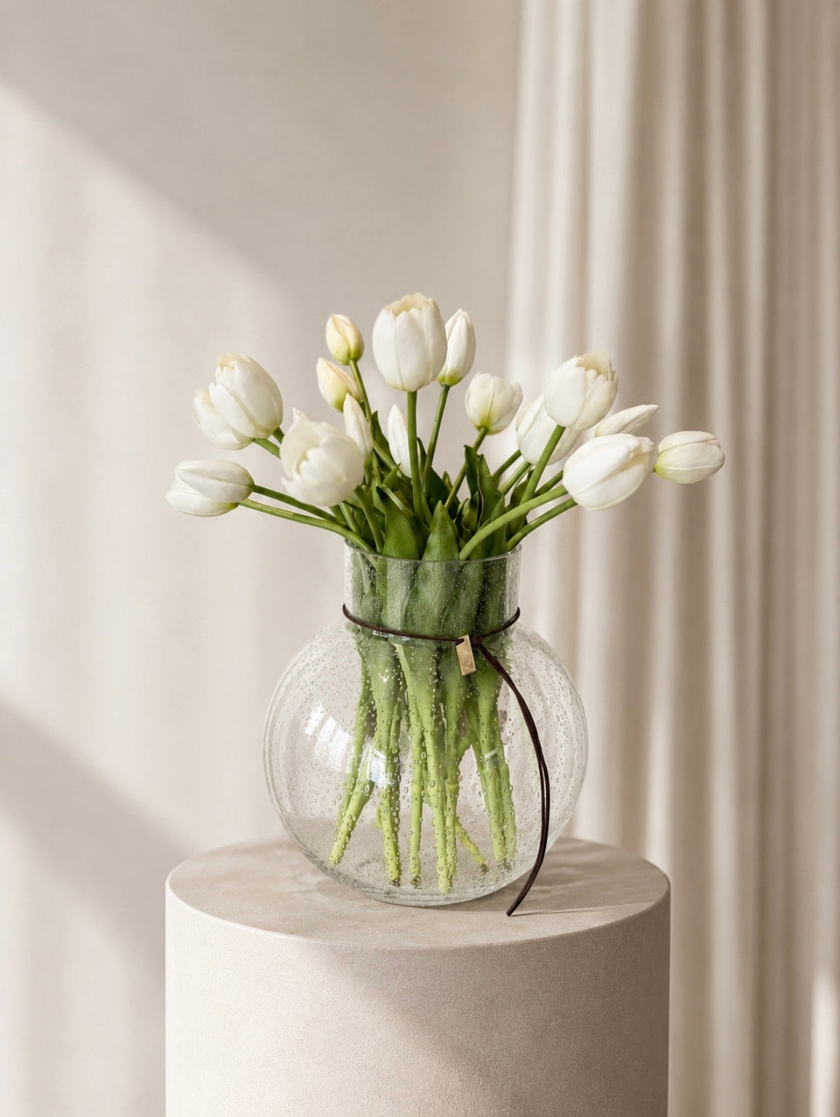 Tulipanbukett helhvit - 20 stk