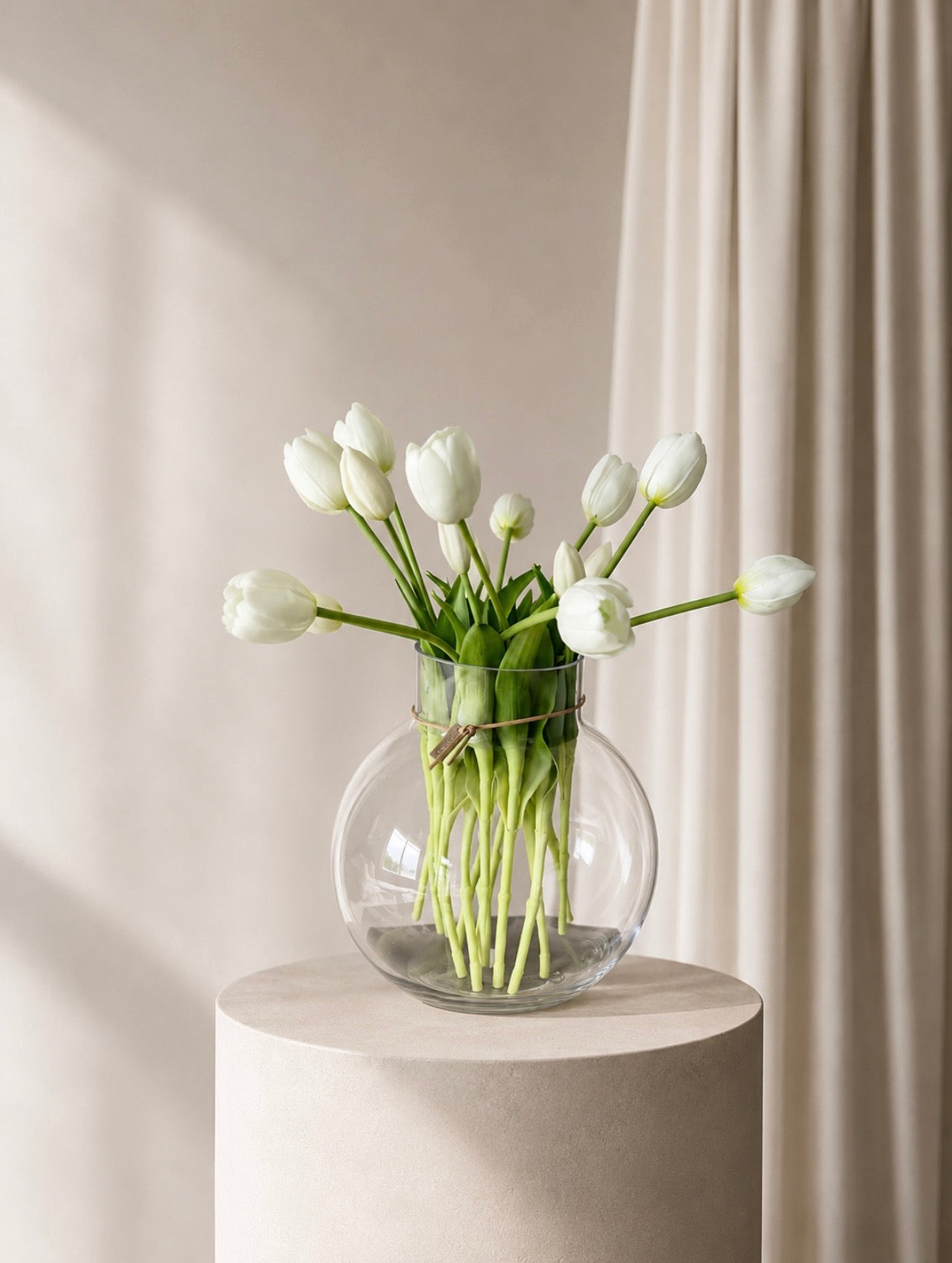 Tulipanbukett helhvit - 15 stk