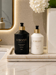 Såpe, lotion og marmorbrett - Fresh Linen